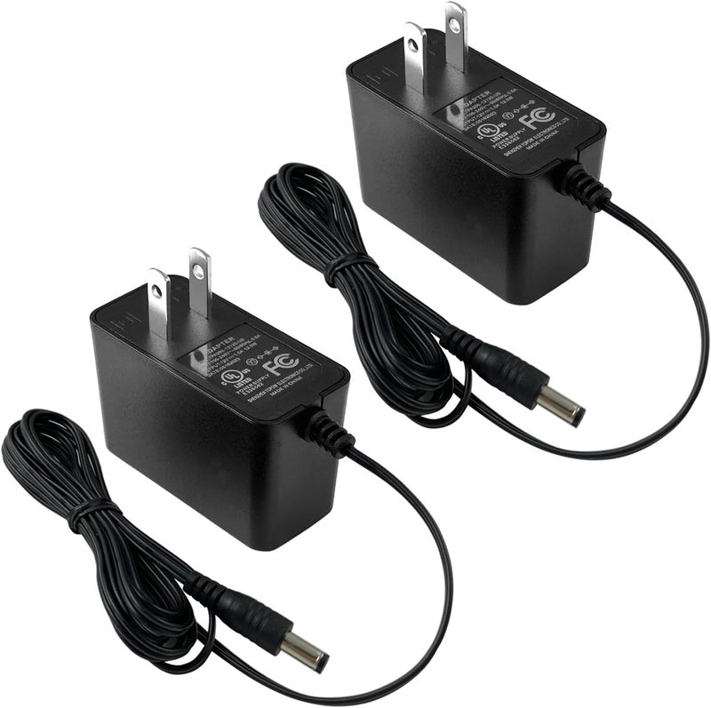 TIGERSECU UL Certified Security Camera AC/DC Power Adapter, 12V 1A 100V-240V 2.1x5.5mm Power Supply, Compatible with Lorex, Night Owl, Swann, ZOSI, Reolink, Annke IP and BNC Cameras (2-Pack) - Image 1